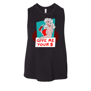 Poppy "Give Me Your Money" Crop Tank Top